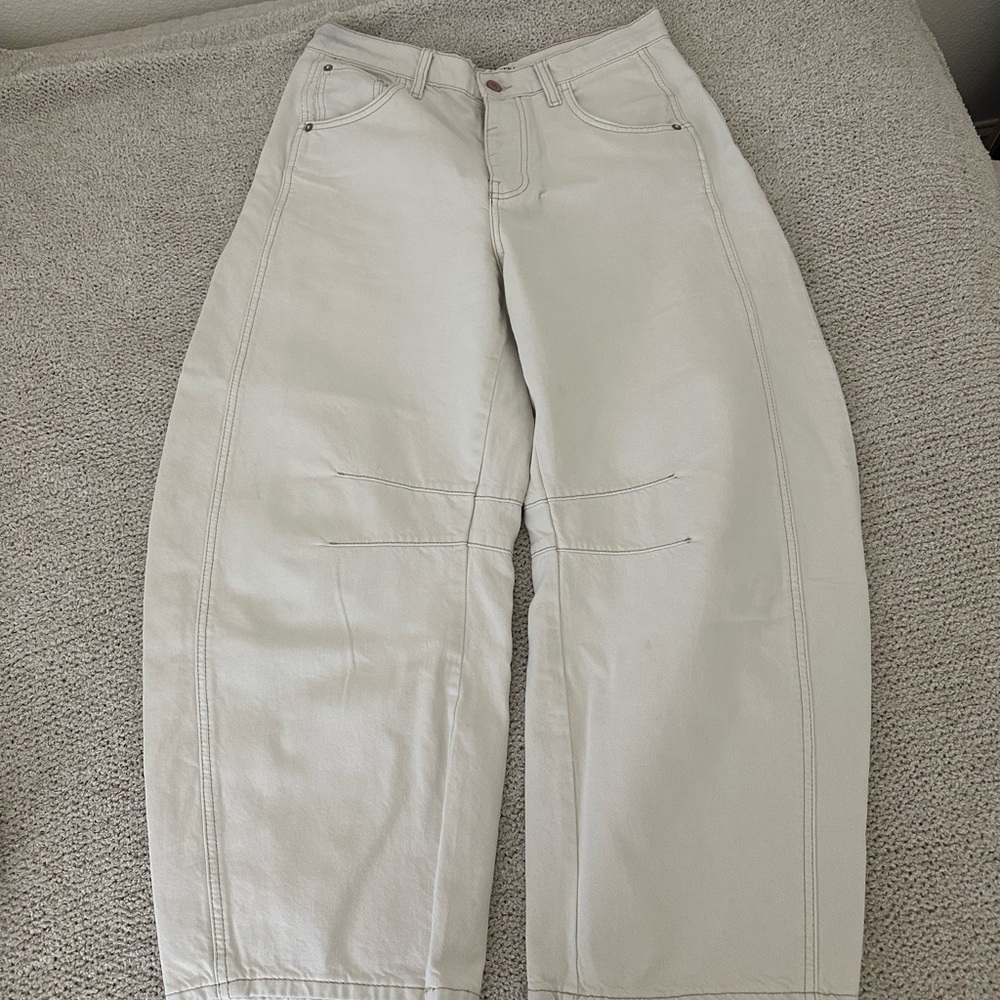 Free People Barrel Jeans
